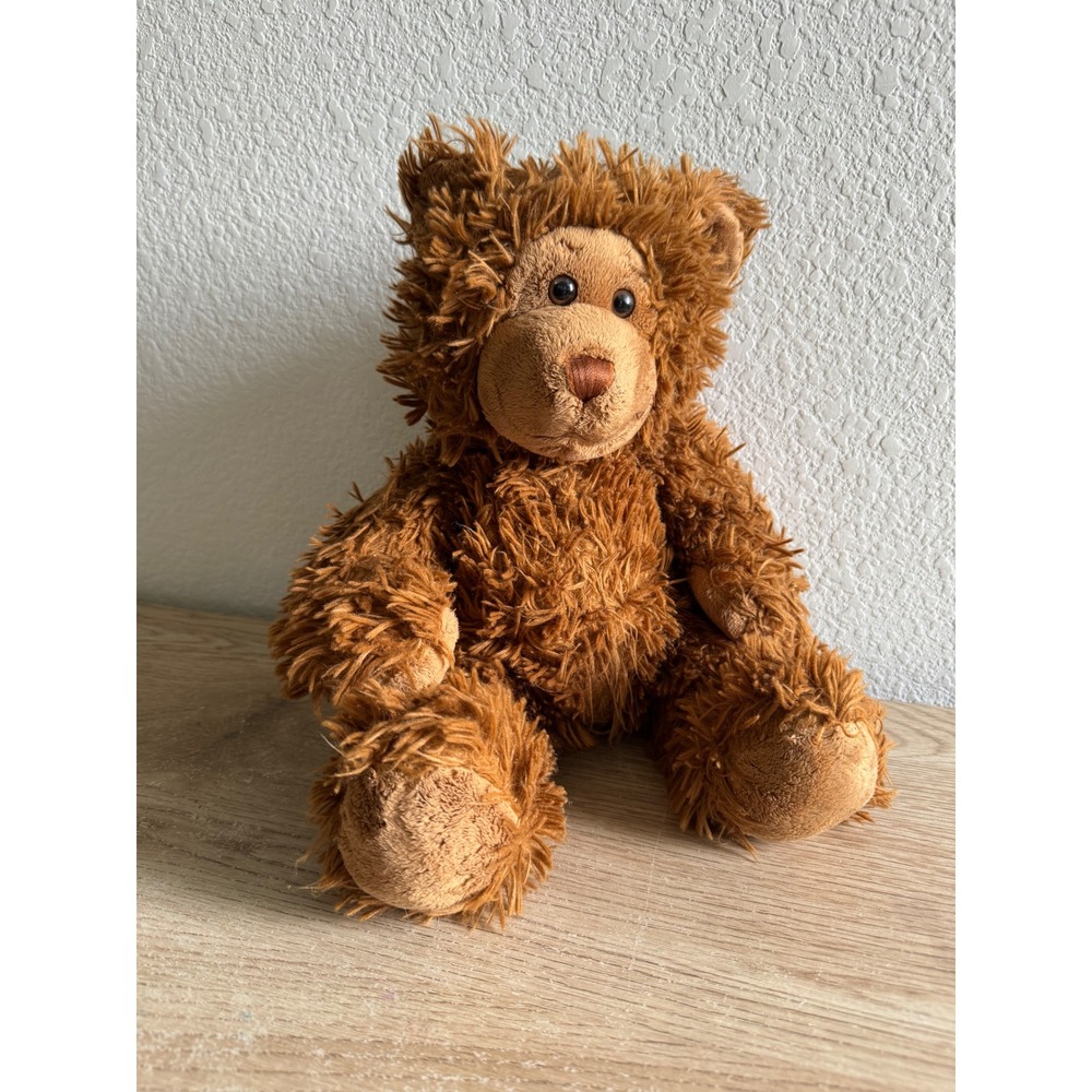 Build-A-Bear Workshop Shaggy Brown Teddy Bear Plush Stuffed Animal 16 inch